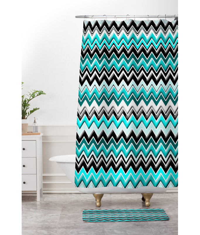 Tapis pour salle de bain chevron