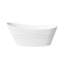Baignoire de trempage autoportante 67 pouces, 58 gallons, 100% acrylique vierge pur avec drain et trop-plein, blanc brillant
