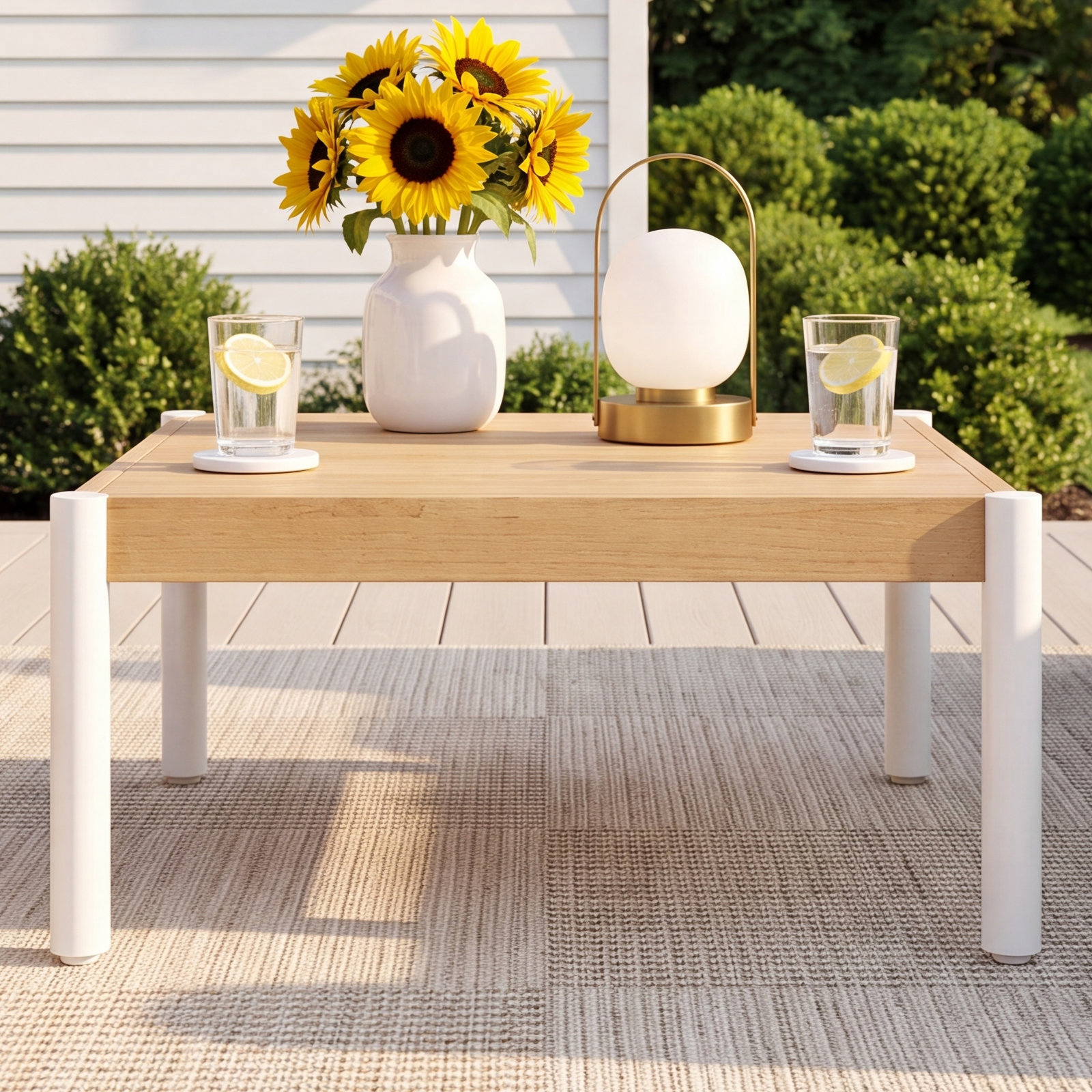 Penna 35" Teak Patio Table