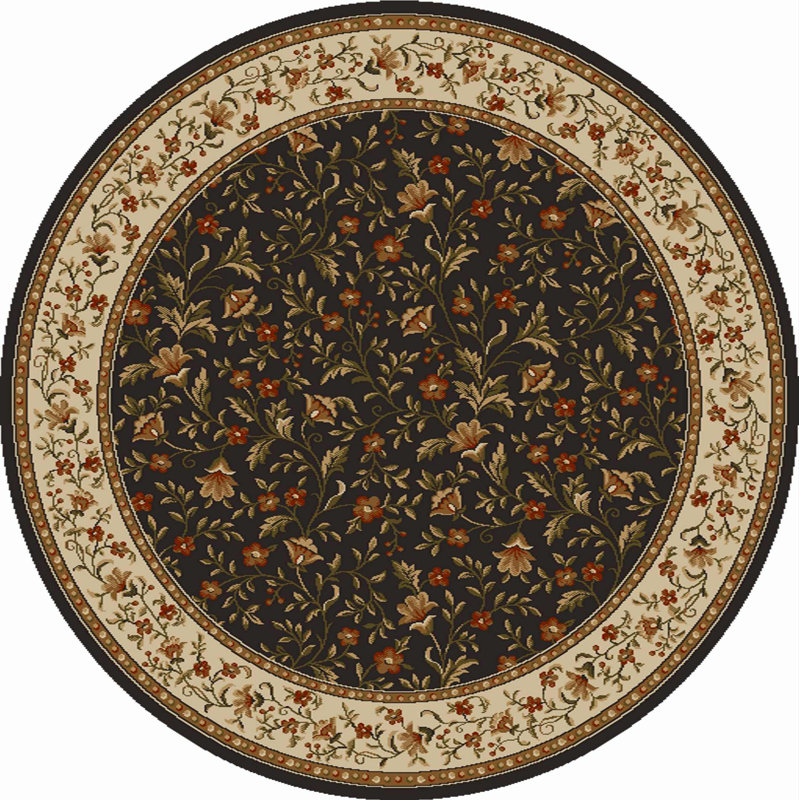 Weisgerber Floral Indoor Rug, Round 5'3"