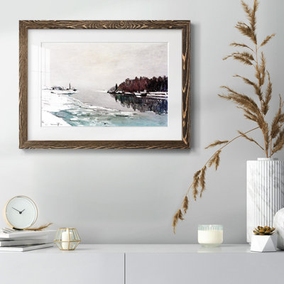 " The Neve On The Bank Of The Seine, 1867 " Painting Print