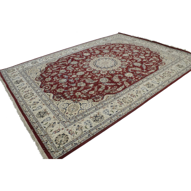 Performance Hand Knotted Wool Floral Indoor Rug