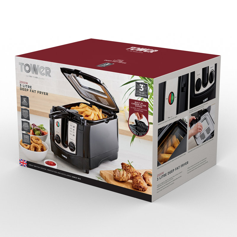 Tower Deep Fryer with Timer