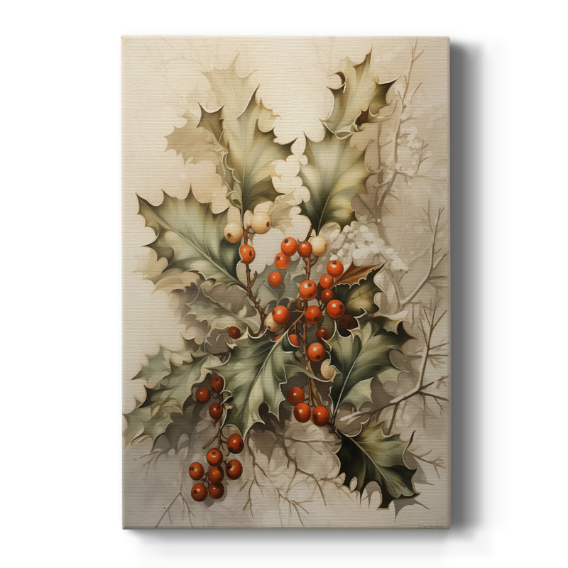 Christmas Holiday Art DCCV -Custom Wrapped Gallery Cavas, 12" H x 8" W