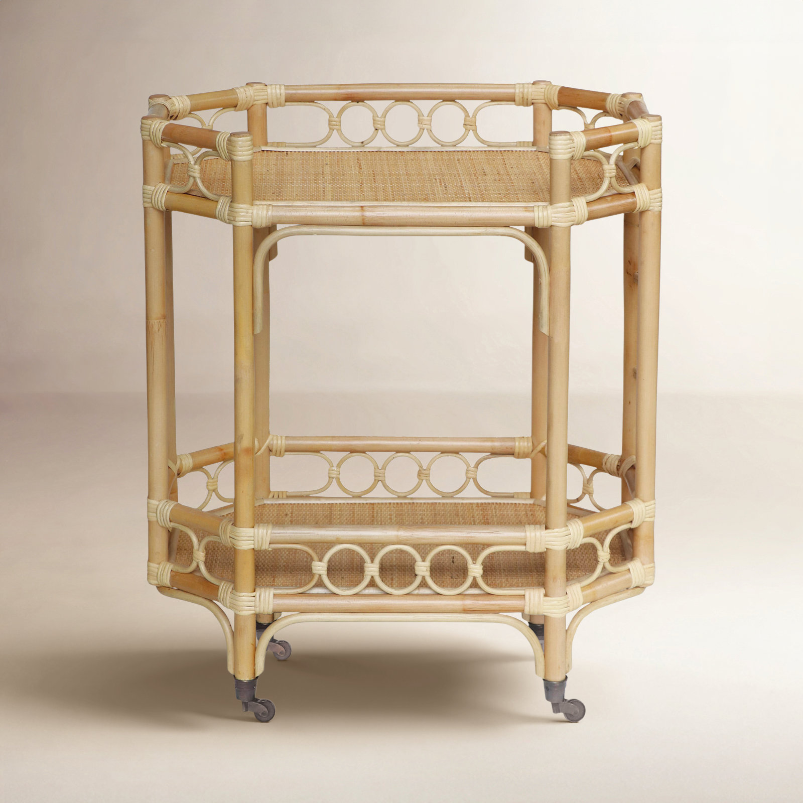 Brein Bar Cart, Beige
