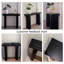 Console rectangulaire noire en bois manufacturé-176829687
