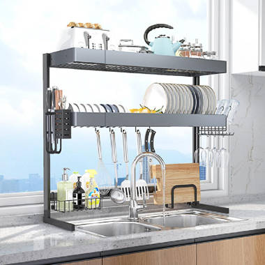 Stainless Steel Over The Sink Dish Rack POPLARBOX