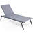 Musaab Outdoor Metal Chaise Lounge