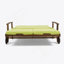 Double chaise longue de patio avec coussin-414613829