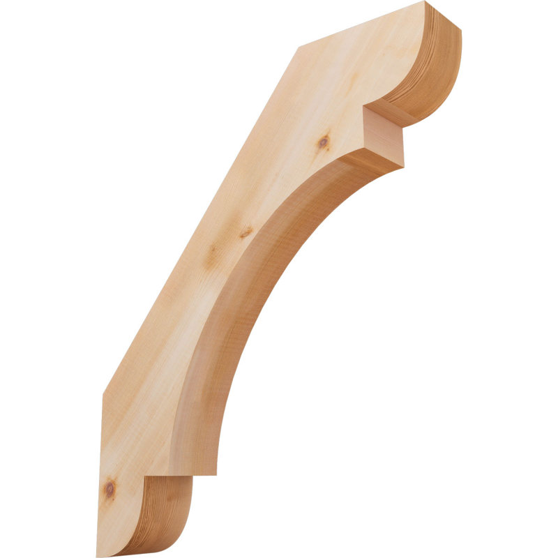 Attelle de genou olympique, Cèdre rouge, H 24 po x l 3,5 po x P 20 po, Attelle lisse
