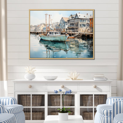 Impression sur toile, "Port Reflection"