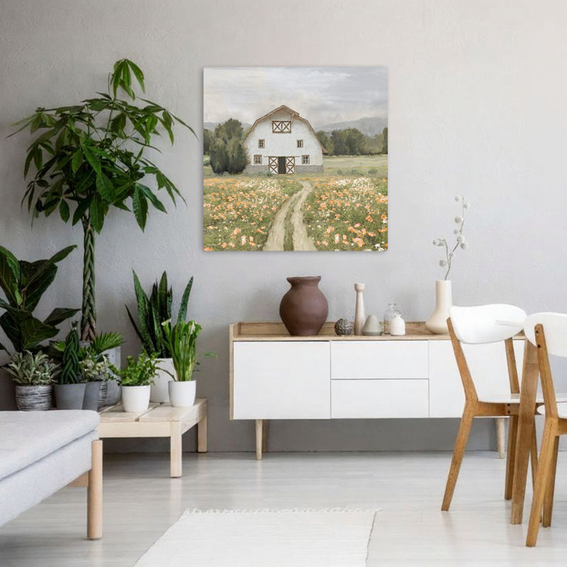 Art floral contemporain Flower Farm, H 36 po x l 36 po