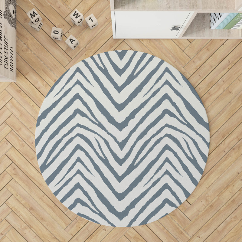 Tapis de jeu Zebra, Bleu