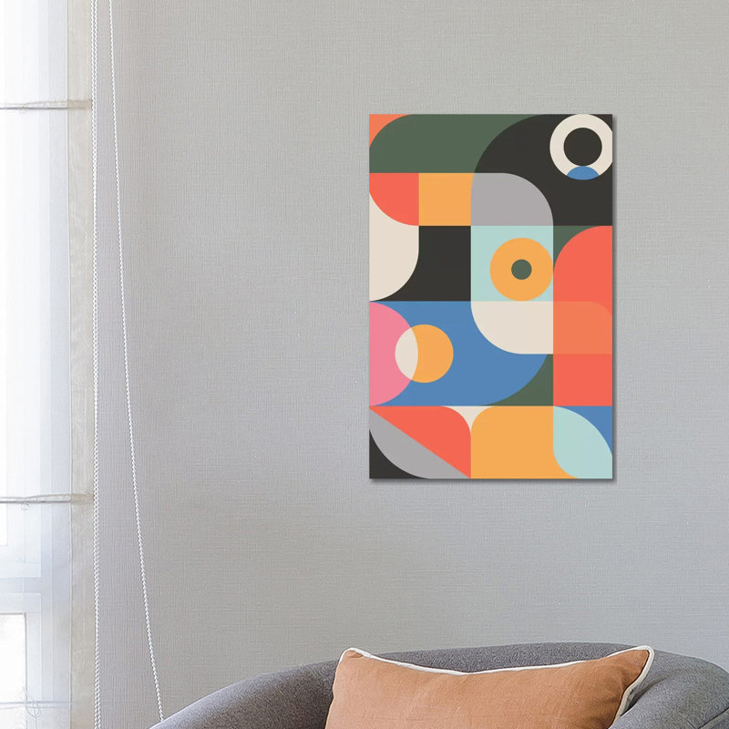 Graphic XII by Susana Paz - Print on Canvas, Wrapped Canvas, 66.04cm H x 45.72cm W x 3.81cm D