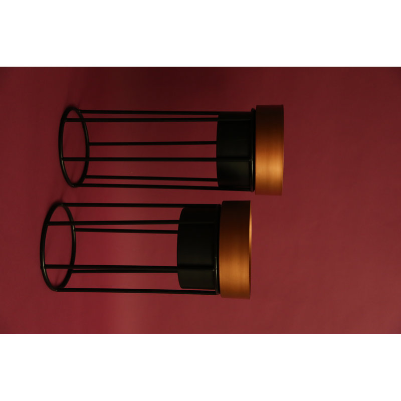 Housman Metal Pot Planter, Rose Gold