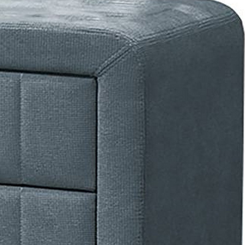 Table de chevet 2 tiroirs Healy, Gris