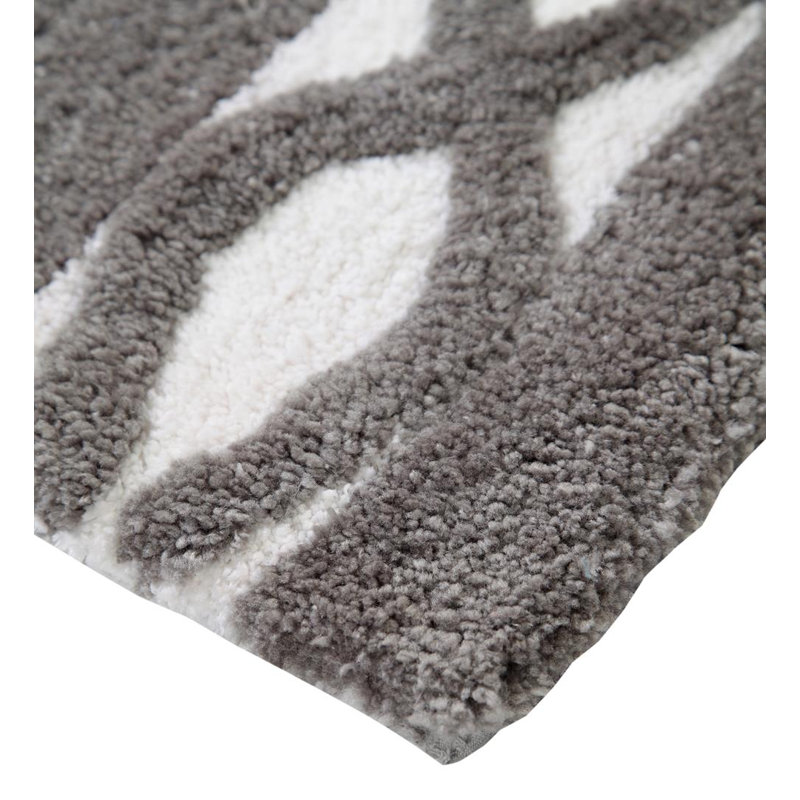 Yair Non-Slip Bath Rug, Gray