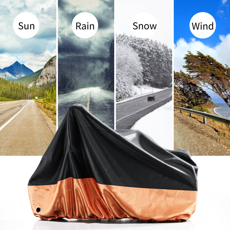 Housse de protection pour adulte Nyson, protection de soleil, pluie, neige, Orange
