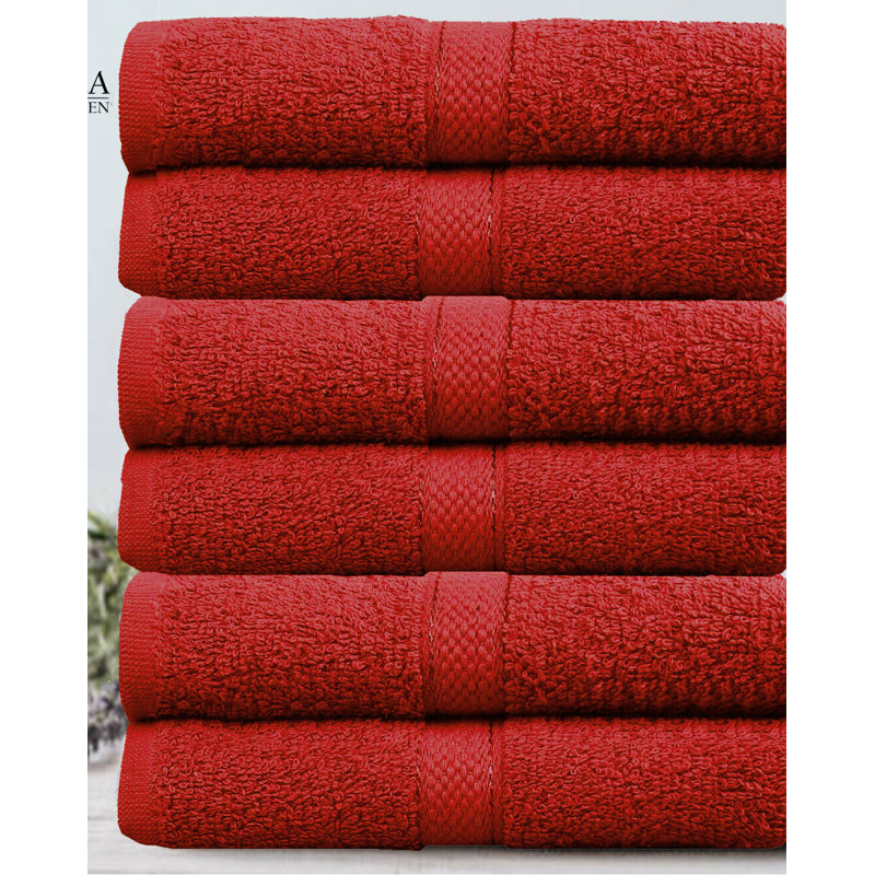 Dezyre Supper Soft Hand Towel, Red