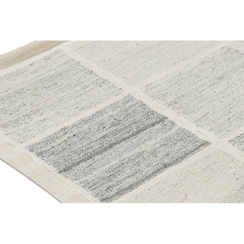 Scandinavian Wool Geometric Area Rug, Rectangle 14' x 20'
