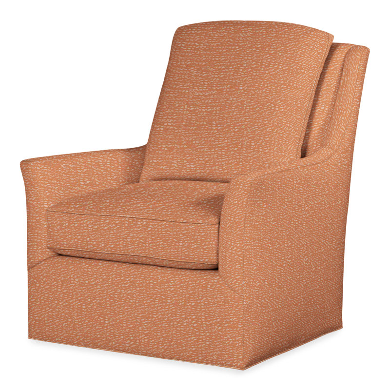 Tori Swivel Armchair, Perigold Arigato Mango