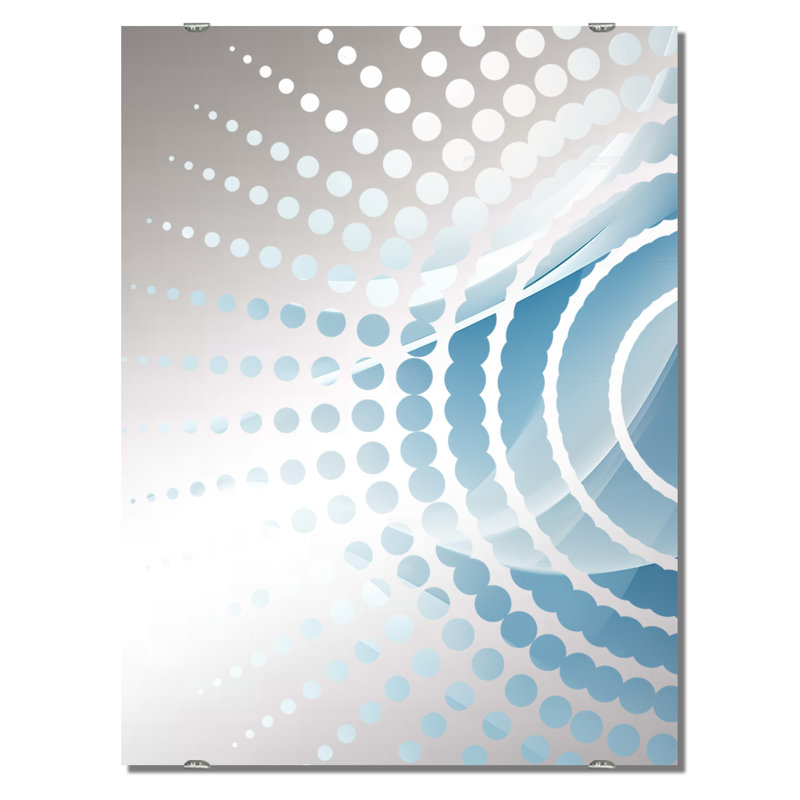Krentzman - Miroir mural fractal abstrait MIR137536, 40 po x 30 po