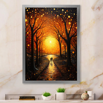 Tunnel Radiant Pathway Pointillism I - reproduction sur toile