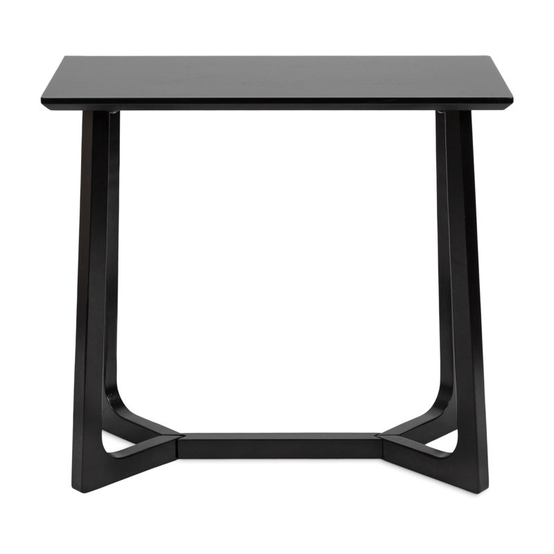 Shinee 31.49'' Console Table, Black Base/Black Top