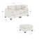 Modern 4-Piece Armless Pit Sectional Sofa