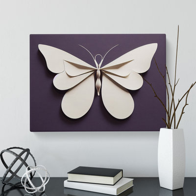 Luxurious Butterfly - Wrapped Canvas