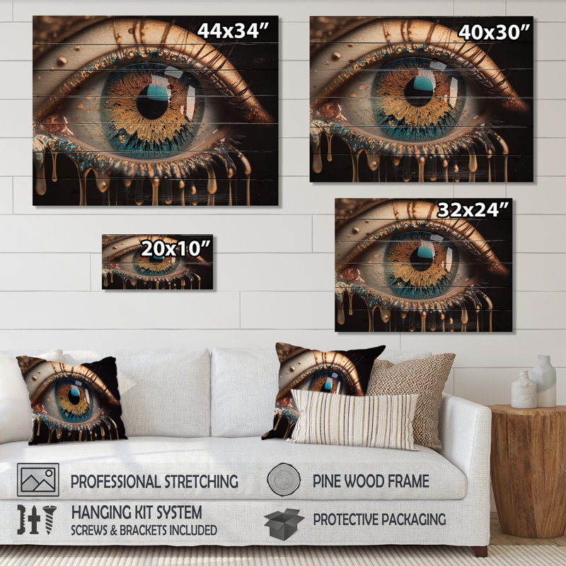 Wasaga - Panneaux de décoration murale en bois tendance, H 24 po x l 32 po