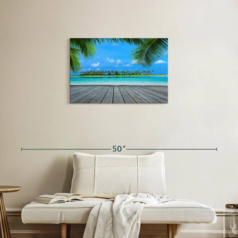 Gillard Maldives Tropical Landscape, 20" H x 30" W