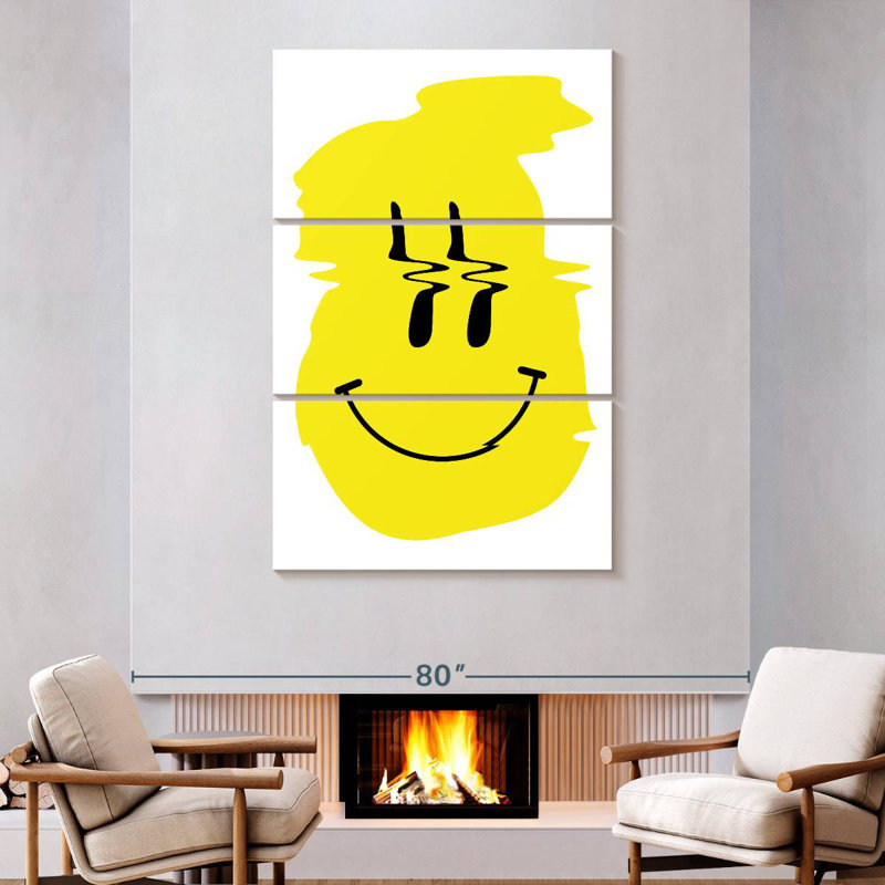 Ashelle Abstract Happy, 74" H x 48" W