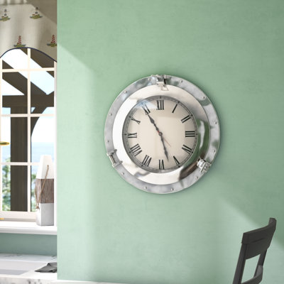 Horloge murale 15 po hublot