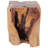 Solid Teak Wood Stool, Versatile Footrest/Side Table, 11.8" x 11.8" x 15.7" Brown