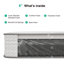 Matelas hybride mi-ferme en mousse à mémoire de forme et à ressorts-115637745-115637742