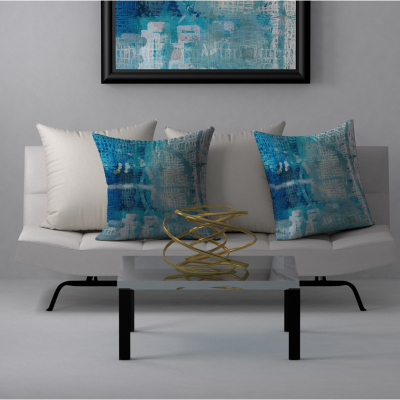 Housse de coussin carrée/insert, 18 po x 18 po