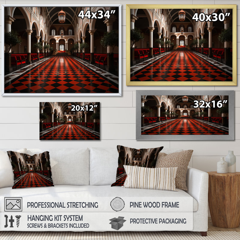 Church Geonmetric Grace I, Toile tendue, H 24 po x l 32 po x P 1 po