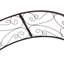 120cm W x 30cm D Metal Arbour in Black