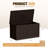 230 Gallon Outdoor Indoor Lockable Resin Deck Box With Removable Dividers-117601722