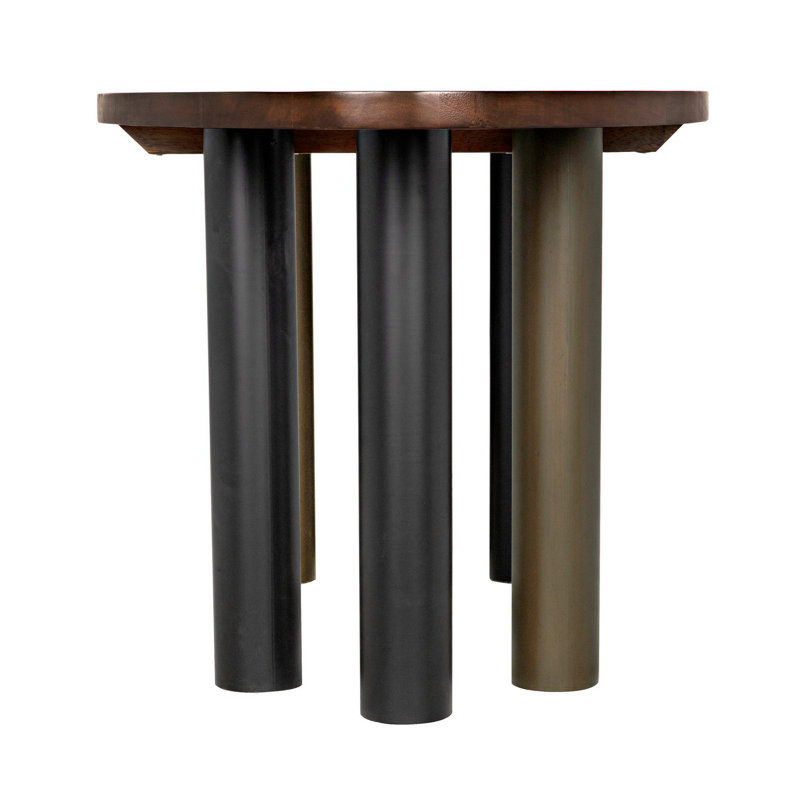 Journal Oval Walnut Wood Dining Table