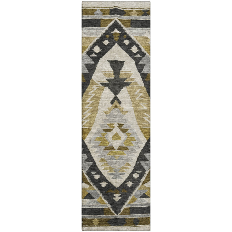 Premium Machine Washable Mayfield Tribal Rug, Runner 2'3" x 7'6"