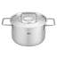 Fissler® Pure Collection Stainless Steel 9-Piece Cookware Set with Metal Lids