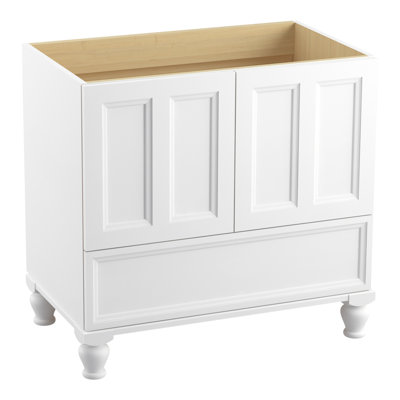 Base de meuble-lavabo 36 "Damask Plains seulement avec pieds de meuble, 2 portes et 1 tiroir