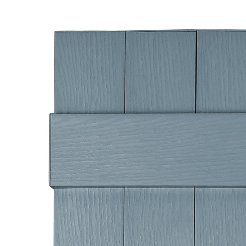 Persiennes personnalisées fermées à 3 planches, 45", Bleu colonial