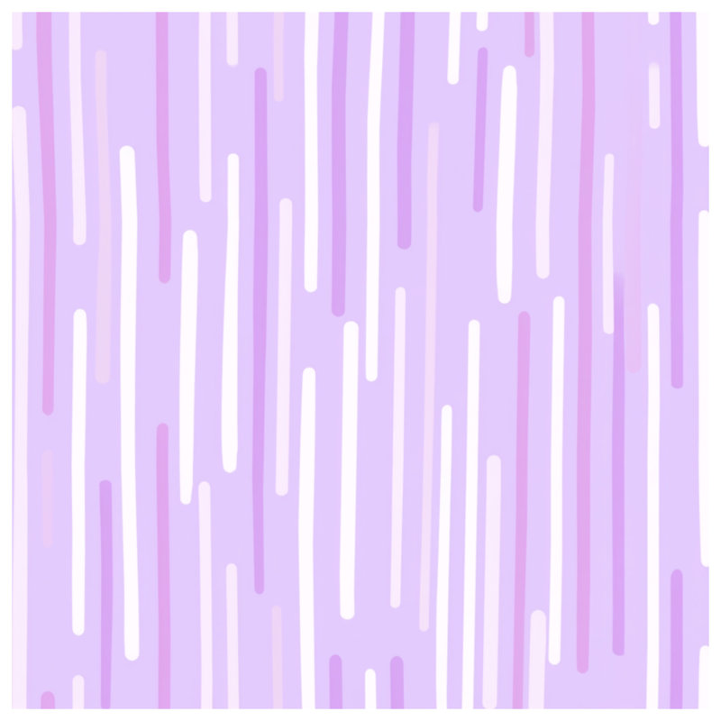 Coussin décoratif à rayures mauves, 18 po x 18 po