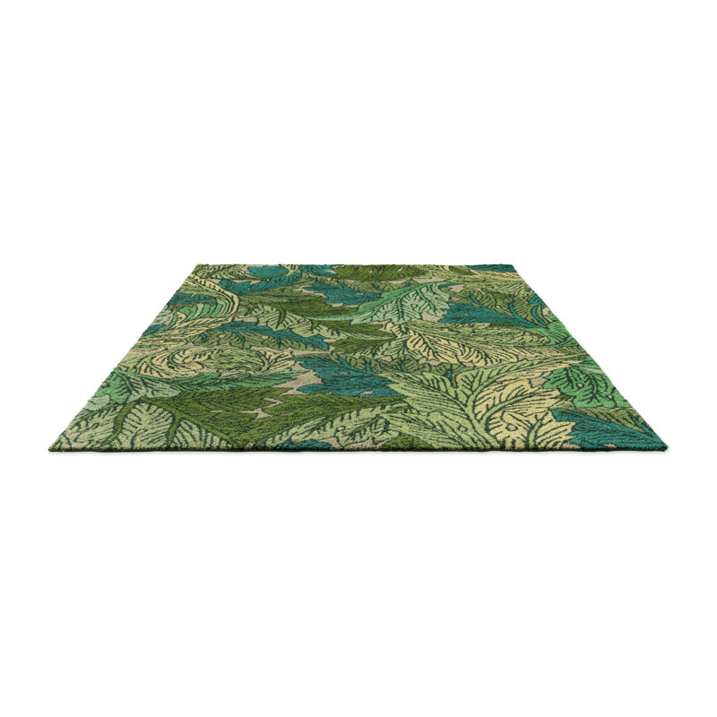 Acanthus Hand Tufted Floral Area Rug, Rectangle 8'2" x 11'6"