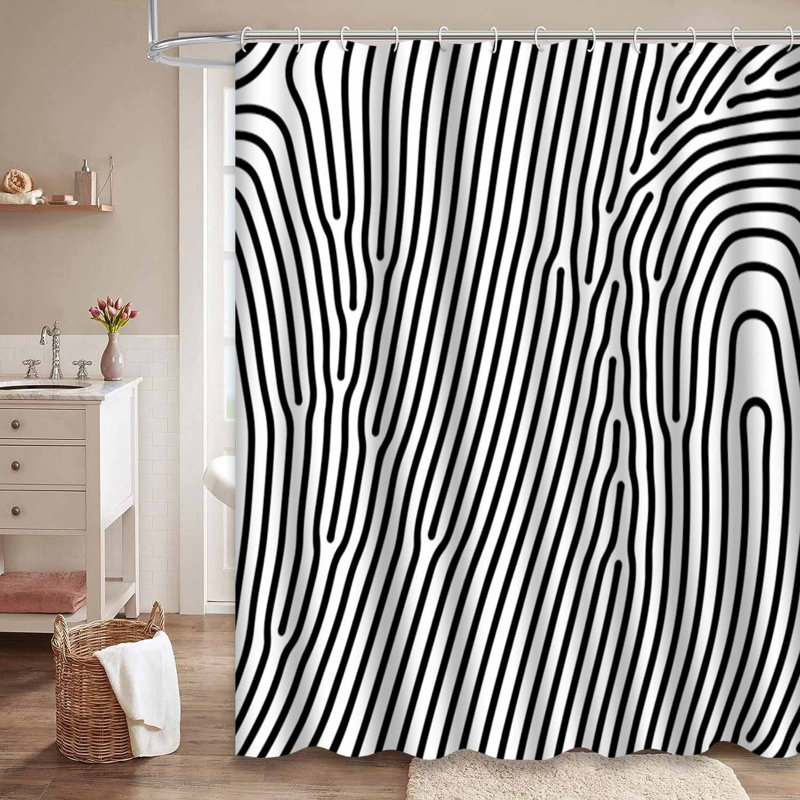 Rideau de douche Abstract Abstract, L 72 po x l 78 po