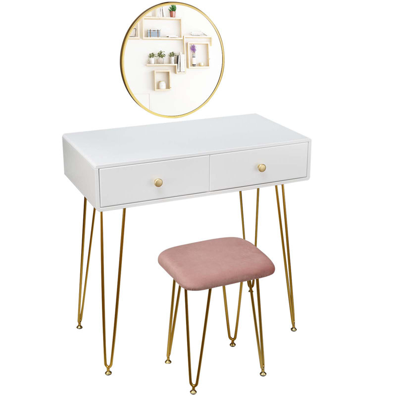 Tarsha Dressing Table with Mirror
