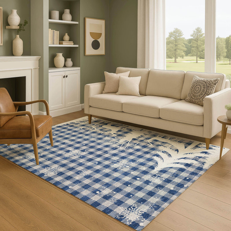 Tapis de vacances d'hiver de qualité supérieure lavable à la machine Castillon AMF1824, Rectangle 10 pi x 14 pi